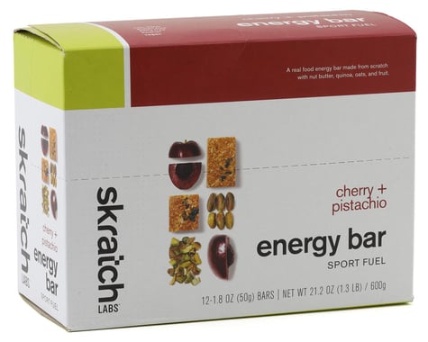 Skratch Labs Energy Bar Sport Fuel (Cherry + Pistachio) (12 | 1.8oz Packets)